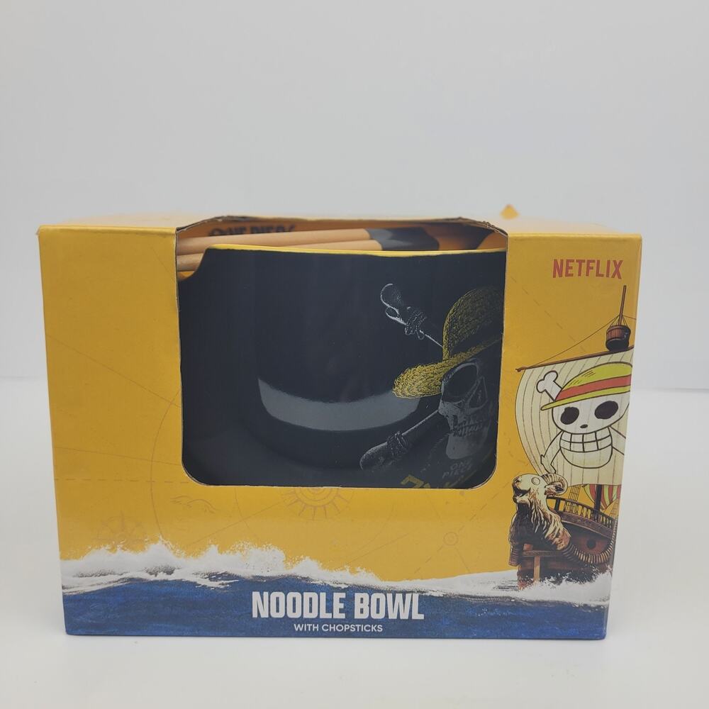 Mad Engine Netflix One Piece Ramen Noodle Bowl With Chopsticks